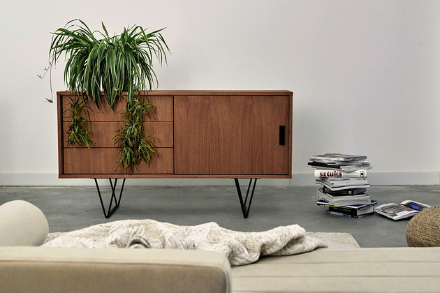komody i szafki Komoda sideboard T-S11 przesuwane drzwi oraz szuflady