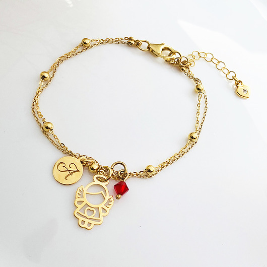 PERSONALIZOWANA bransoletka KOMUNIA Chrzest Anemon Atelier