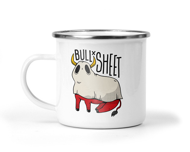 kubki Kubek metalowy bullsheet
