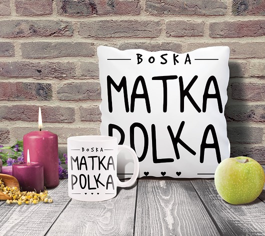 Wyjątkowy zestaw - kubek + poduszka dla mamy AllbagAllprints