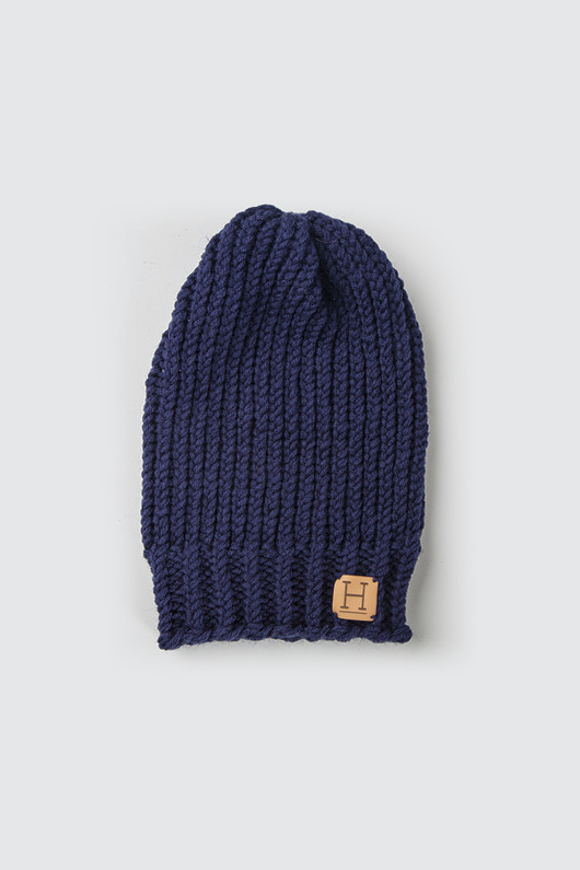 czapki damskie Czapka beanie z wełny merynosa handmade GRANAT