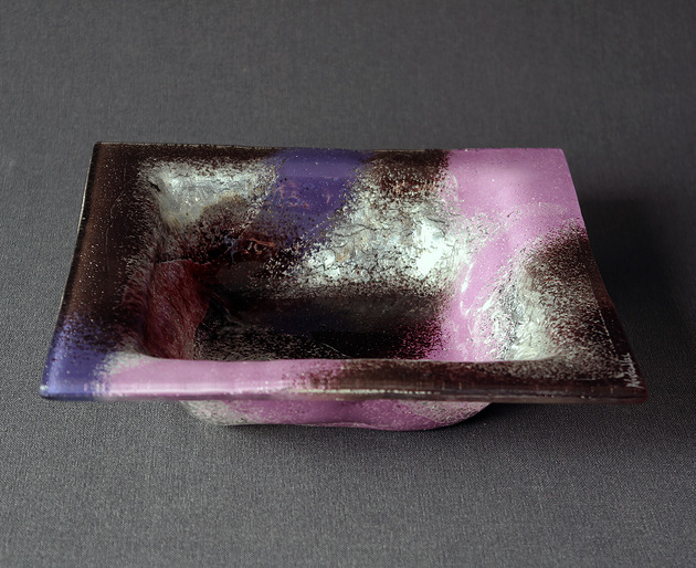 patery i talerze MISA KWADRAT FIOLETYY  20 cm x 20 cm