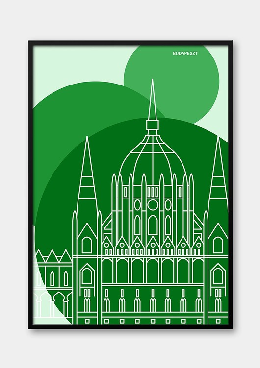 plakaty Plakat Miasta Europy - Budapeszt