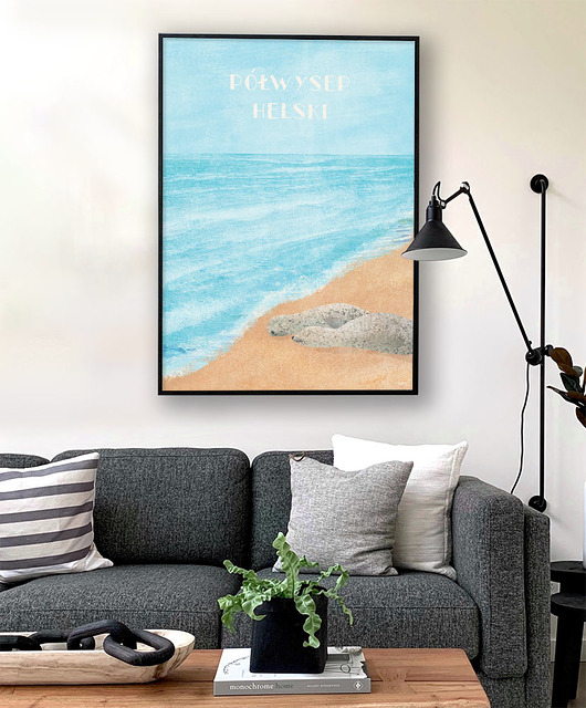 plakaty Półwysep Helski - Foki - plakat fine art