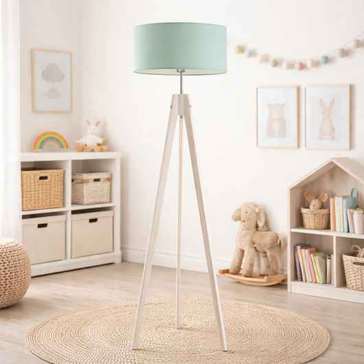 lampy do pokoju dziecka Nowoczesna lampa stojąca na trójnogu HAITI KIDS do pokoju dziecka