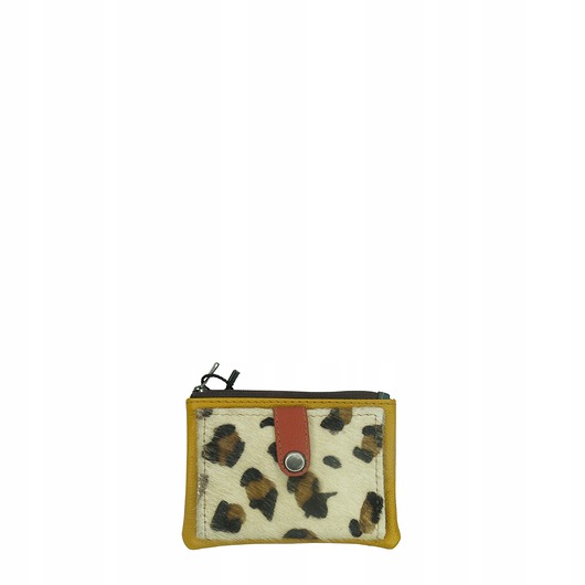 portfele damskie Portfel portfelik mały skórzany miejsce na bilon karty eko OLIVKA