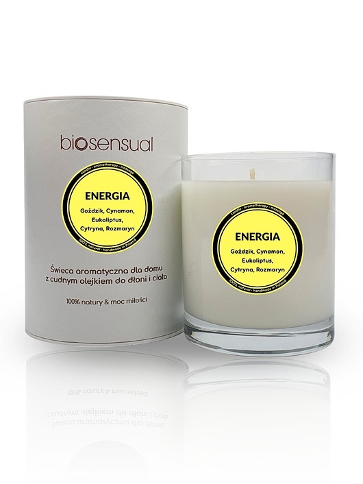 świece zapachowe Świeca do masażu i aromaterapii ENERGIA 200g