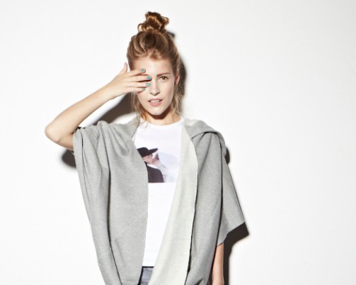 szale damskie Mnishkha THICK LIGHT GREY 