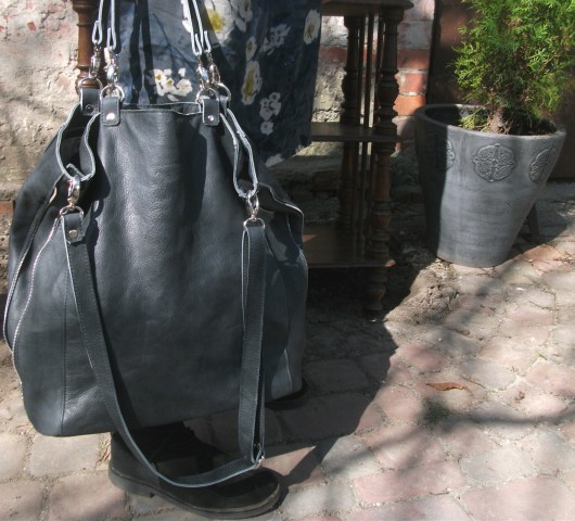 torby na ramię Grafitowa torba