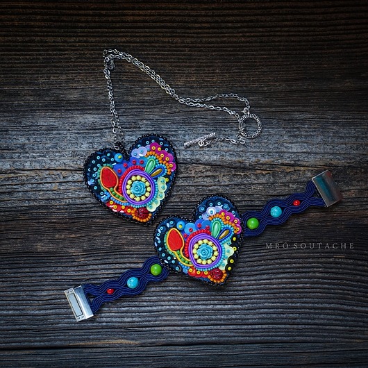 Kolekcja Frida -komplet na zamówienie P. Anny Mró Soutache