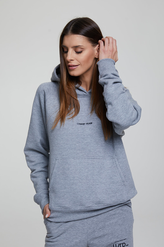 bluza z kapturem damska Bluza Hoodie Kolly Melange