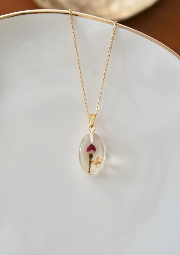 złote naszyjniki Naszyjnik z różą