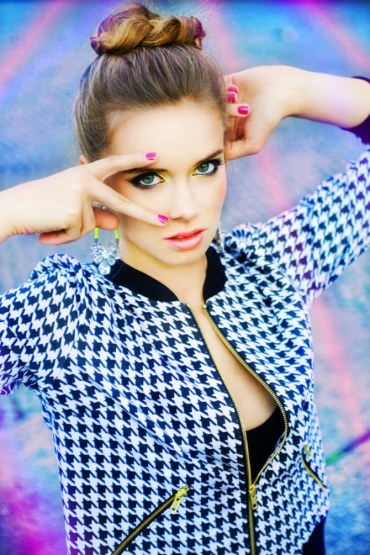 Bluza NA ZAMEK pepitka Livia Clue