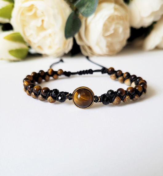 bransoletki z kamieni naturalnych OCHRONA, OBFITOŚĆ i optymizm- z Turmalinem