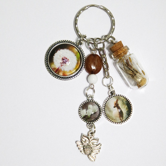 breloki Breloczek - Dmuchawiec, sarna, magnolia