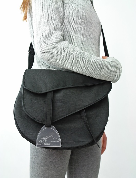 Must horse - fabric black ART INDYWIDUALITY