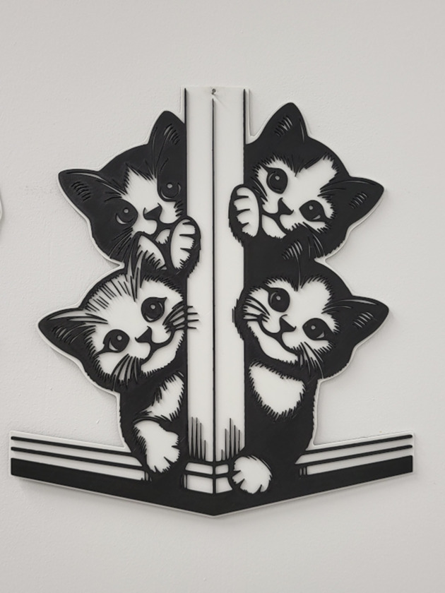 inne Wallart obraz 3D Małe koty