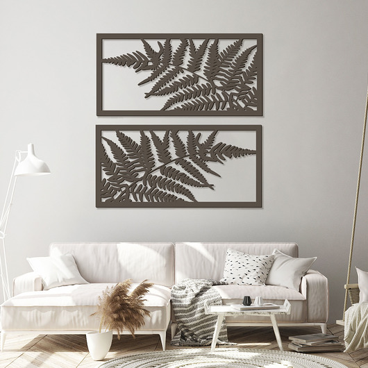 Dyptyk Panele FERN,Komplet 2 szt Missing Decor