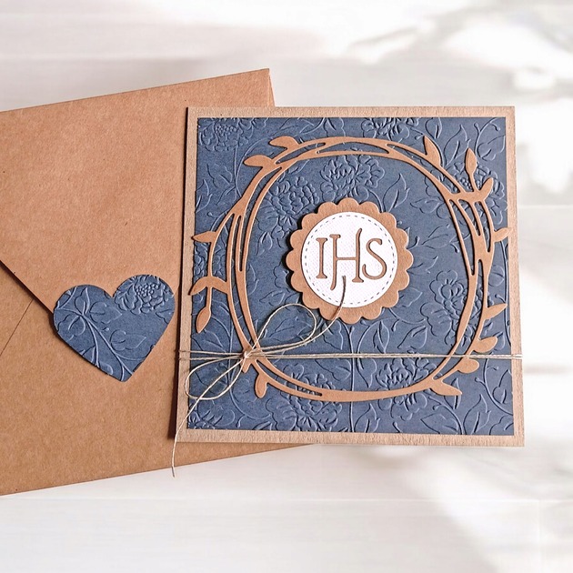 kartki na komunię Kartka komunijna GRANAT eko