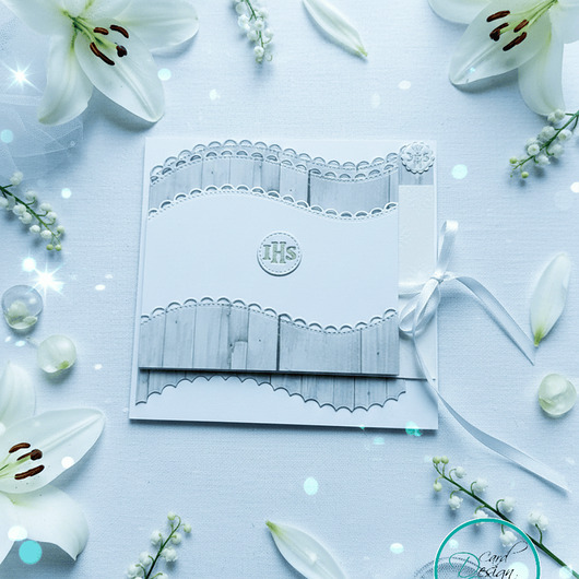 kartki na komunię Zestaw 5 sztuk kartek komunijnych, podziękowania