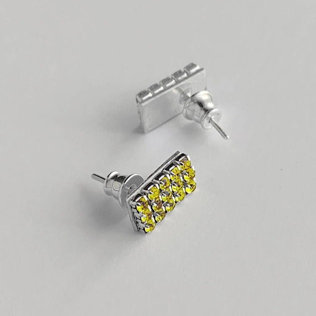 kolczyki srebrne Kolczyki srebrne PROSTOKĄT