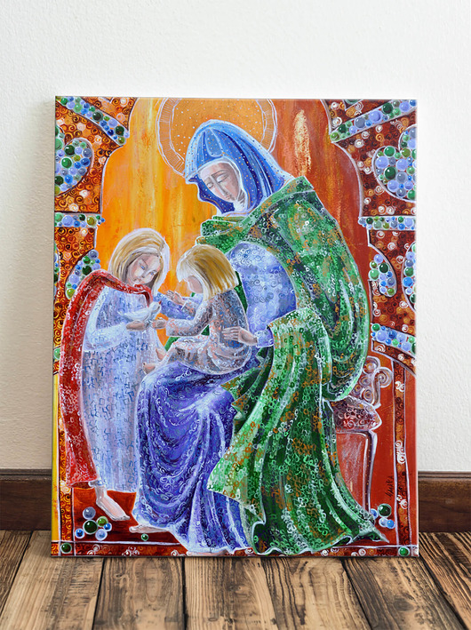 obrazy Św.Jadwiga i dzieci. Giclee