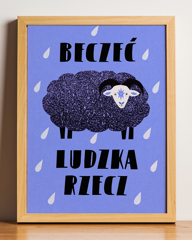 plakaty Plakat Beczeć ludzka rzecz