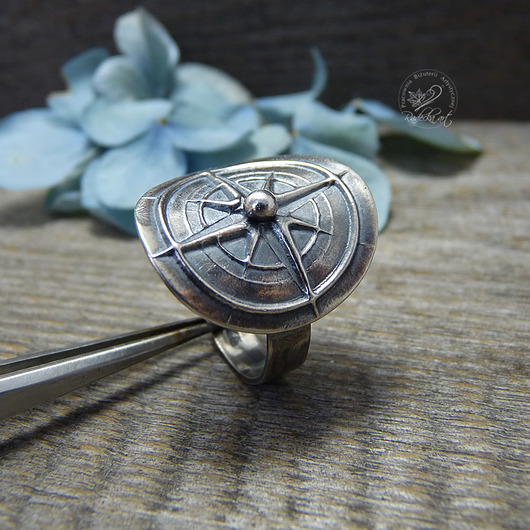 pierścionki srebrne Rose of the Wind -Ring