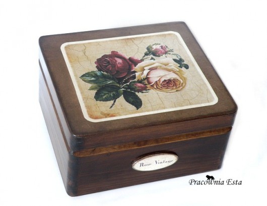 Kuferek - Rose Vintage 2 Pracownia Esta