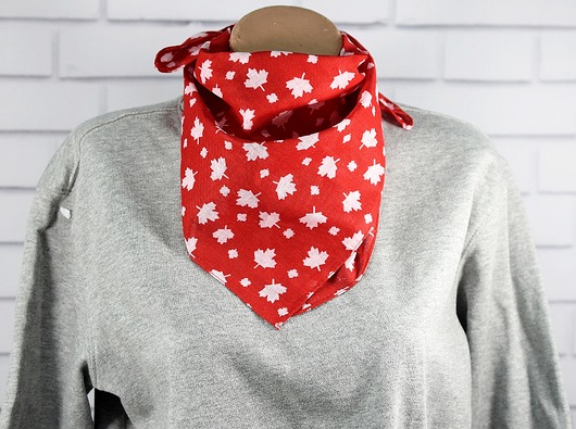 CHUSTKA BANDANA liście klonu Kanada bawełniana estilo