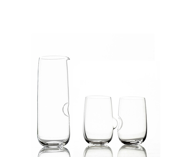 szklanki i kieliszki ON FINGER CLEAR / sexi set + karafka