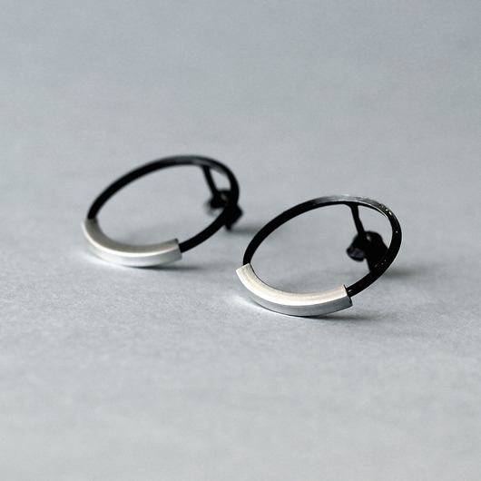 kolczyki wire wrapping Srebrne minimalistyczne kolczyki koła