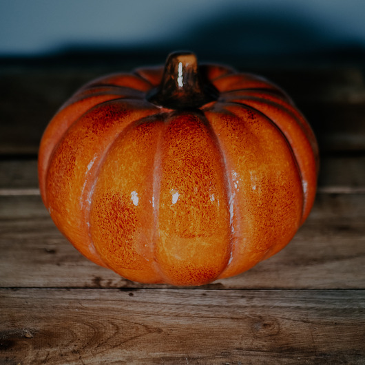 figurki i rzeźby Ceramiczna dynia dekoracyjna - jesień i Halloween