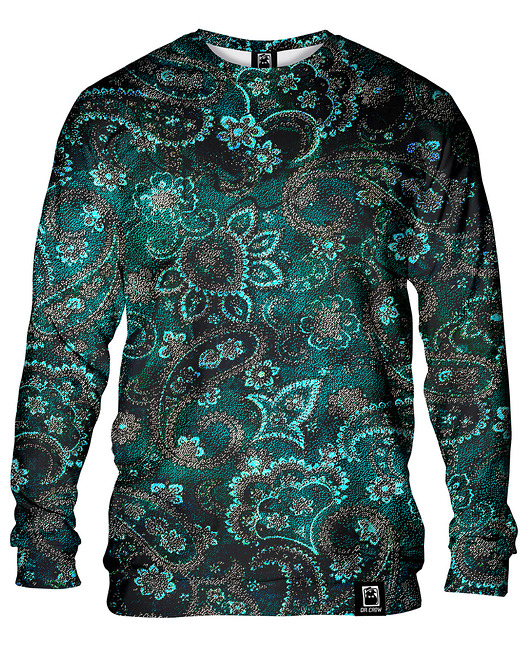 bluzy męskie Bluza Bez Kaptura Męska DR.CROW Green Texture