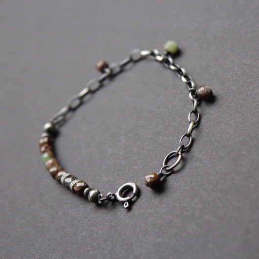 bransoletki z kamieni naturalnych Bransoletka Czekoladowy Chryzopraz