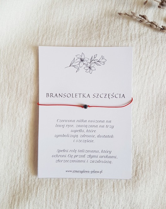 bransoletki z kamieni naturalnych Bransoletka LUCKY - Turmalin