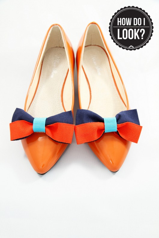 ColorBlocking - Navy Blue - klipsy do butów HowDoILook