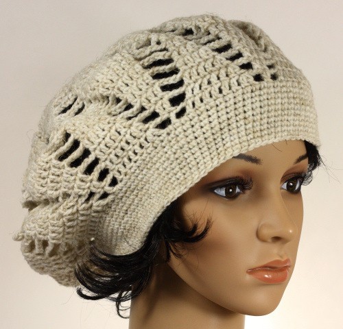 beret ecru RękaProduction