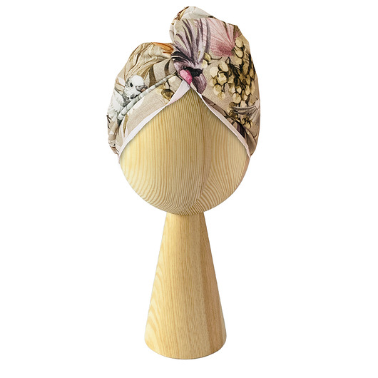 do włosów różne Bambusowy turban do włosów na guzik Paradise