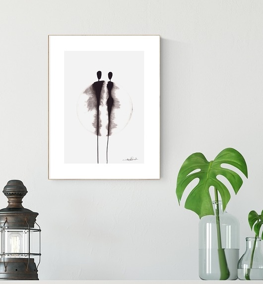 grafiki i ilustracje Obraz 21X30 malowany ręcznie na papierze