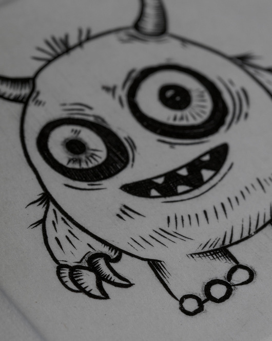 grafiki i ilustracje Miedzioryt - A6 - Doodle Beasts - Chonx