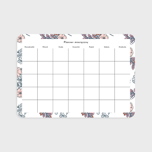 Planner miesięczny A4, Juliet Joanna Klupś