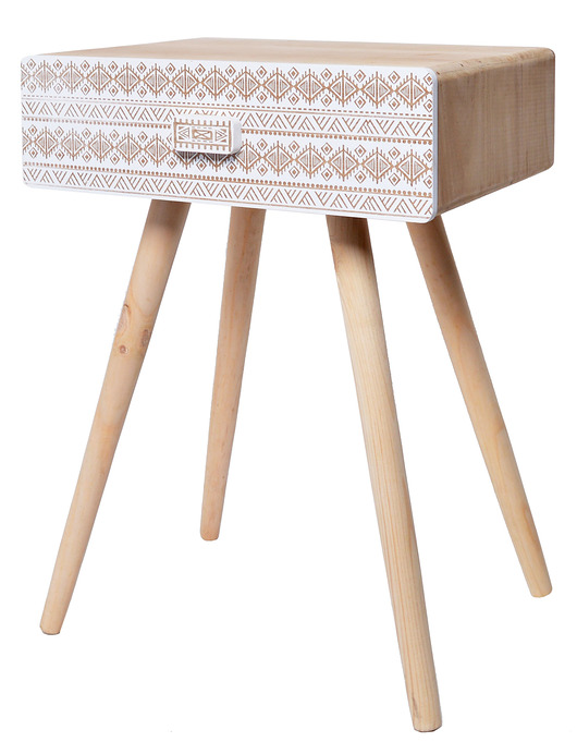 Szafka nocna, stolik z szufladą Etno Home Design