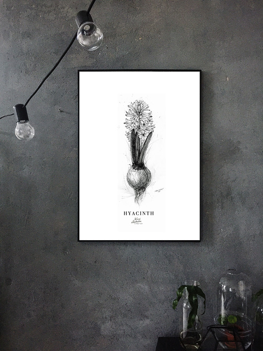 hiacynt  { 40x50cm } Margo Hupert