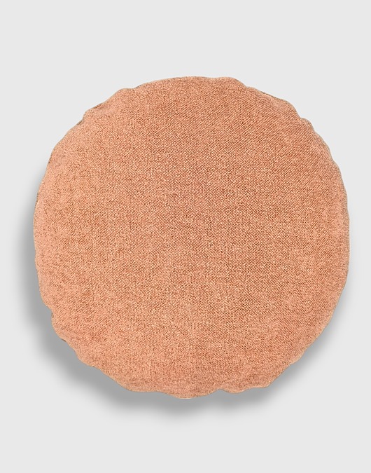 poduszki gładkie Okrągła łososiowa poduszka dekoracyjna 45 cm Ronda