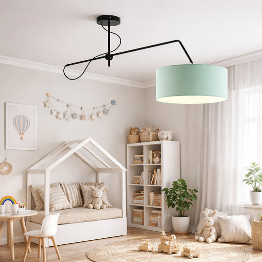 lampy do pokoju dziecka Regulowana lampa wisząca nad z regulacją kąta padania światła RIO KIDS