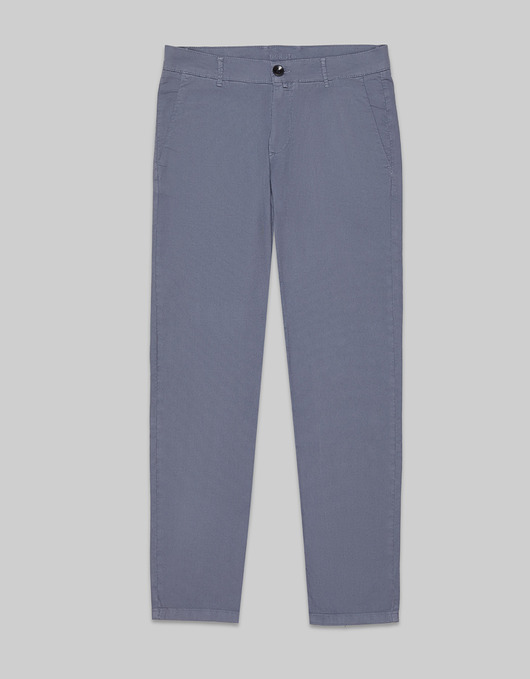 spodnie męskie Spodnie męskie servigliano niebieski classic fit