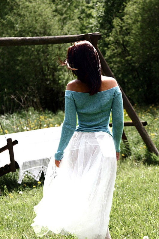 swetry damskie  Sweterek miętowy