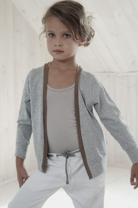 Kardigan szary unisex aqademia