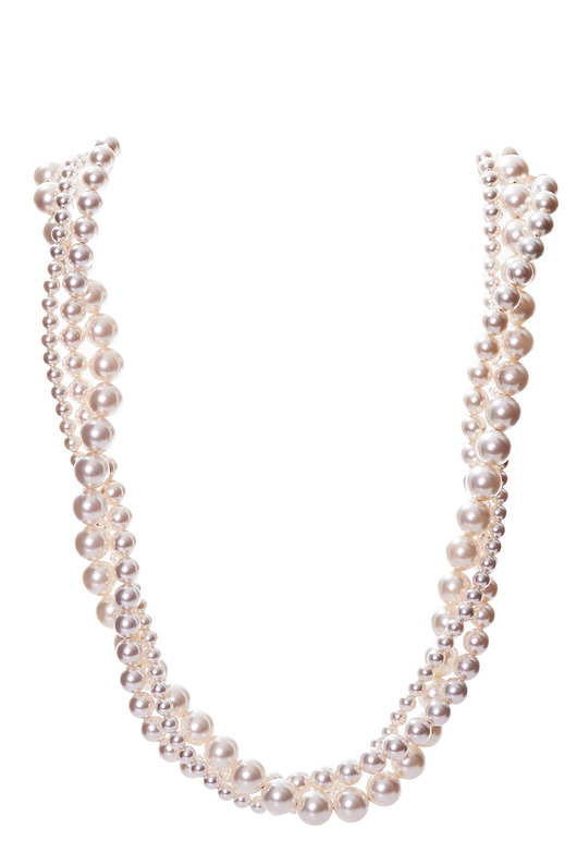 Srebrny naszyjnik z perłami marki Swarovski Alessandra unique
